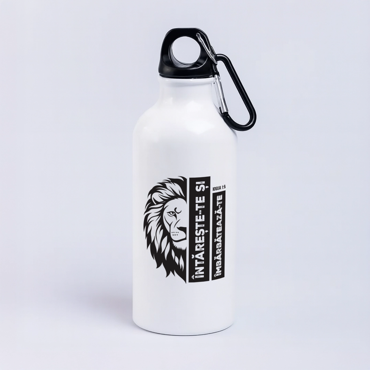 Bidon cu verset biblic - Iosua 1:9 500ml